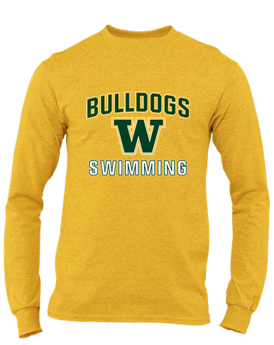 Whitefish Bulldogs Swimming Men's LS T-Shirt