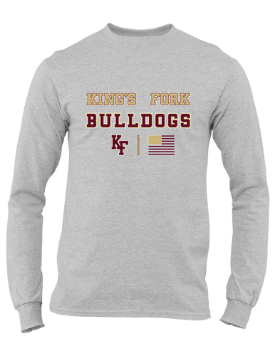 King's Fork Bulldogs KF Spirit Flag Men's Premium LS T-Shirt
