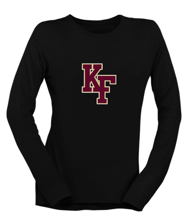 King's Fork Bulldogs KF Mascot #1 Women's Premium LS T-Shirt