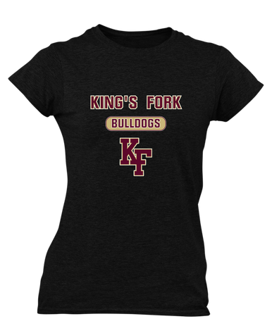 King's Fork Bulldogs KF Mascot #3 Women's Premium SS T-Shirt