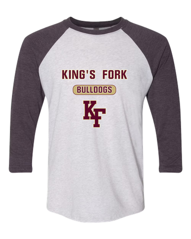 King's Fork Bulldogs KF Mascot #3 Men's Baseball T-Shirt
