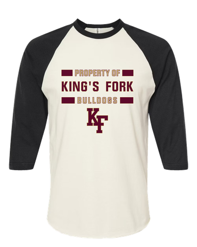 King's Fork Bulldogs KF Property Of Women's Baseball T-Shirt
