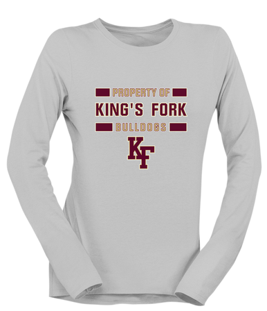 King's Fork Bulldogs KF Property Of Women's LS T-Shirt