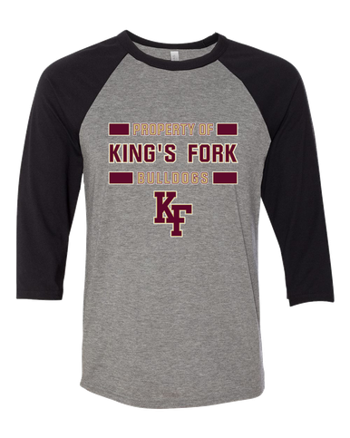 King's Fork Bulldogs KF Property Of Men's Baseball T-Shirt