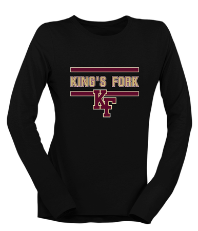 King's Fork Bulldogs KF Mascot #4 Women's Premium LS T-Shirt