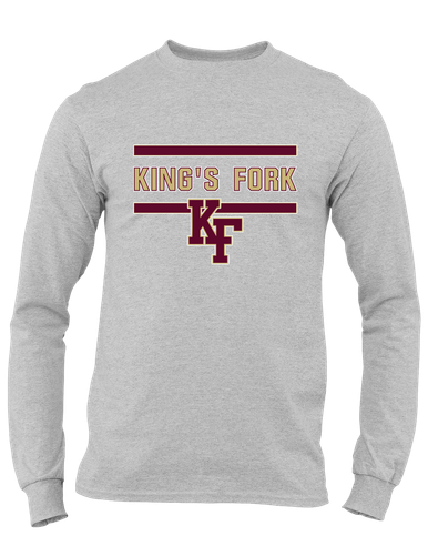 King's Fork Bulldogs KF Mascot #4 Men's LS T-Shirt