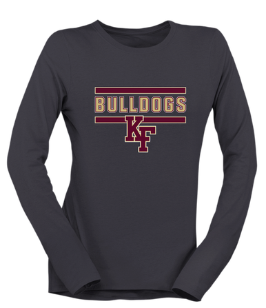 King's Fork Bulldogs KF Mascot #5 Women's Premium LS T-Shirt