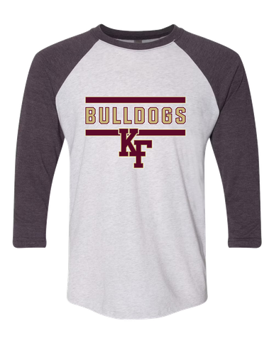 King's Fork Bulldogs KF Mascot #5 Women's Baseball T-Shirt