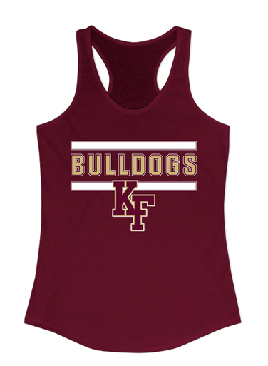 King's Fork Bulldogs KF Mascot #5 Women's Tank Top