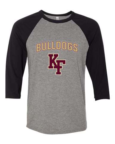 King's Fork Bulldogs KF Mascot #6 Women's Baseball T-Shirt