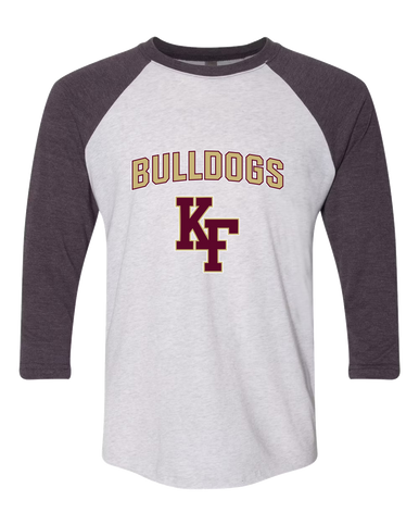 King's Fork Bulldogs KF Mascot #6 Men's Baseball T-Shirt