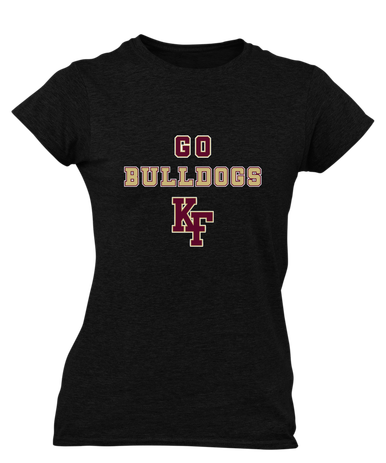 King's Fork Bulldogs KF Go Team Women's Premium SS T-Shirt