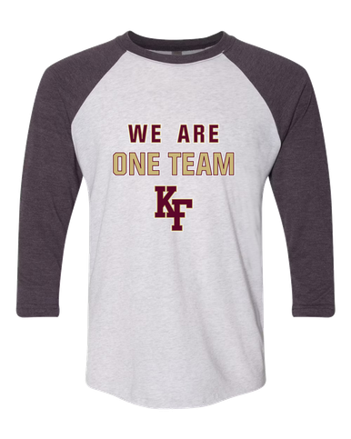 King's Fork Bulldogs KF We Are One Team Women's Baseball T-Shirt