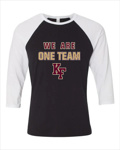 King's Fork Bulldogs KF We Are One Team Men's Baseball T-Shirt