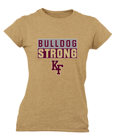 King's Fork Bulldogs KF Strong #1 Women's Premium SS T-Shirt