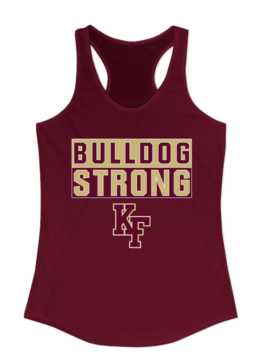 King's Fork Bulldogs KF Strong #1 Women's Tank Top