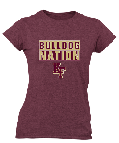 King's Fork Bulldogs KF Nation #1 Women's SS T-Shirt