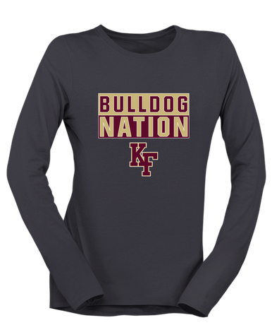 King's Fork Bulldogs KF Nation #1 Women's LS T-Shirt