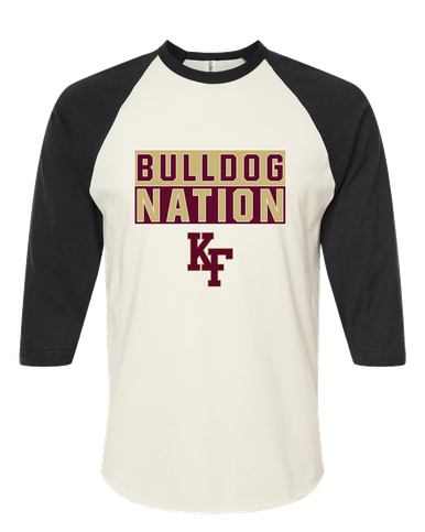King's Fork Bulldogs KF Nation #1 Men's Baseball T-Shirt