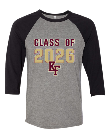 King's Fork Bulldogs KF Class of 2026 Men's Baseball T-Shirt