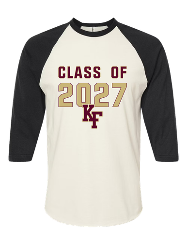 King's Fork Bulldogs KF Class of 2027 Men's Baseball T-Shirt