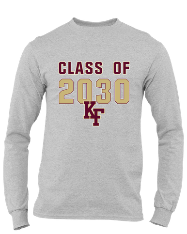 King's Fork Bulldogs KF Class of 2030 Men's LS T-Shirt