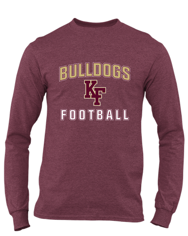 King's Fork Bulldogs KF Football #1 Men's LS T-Shirt