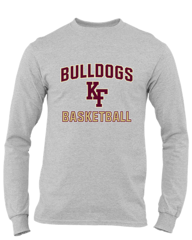 King's Fork Bulldogs KF Basketball #1 Men's LS T-Shirt