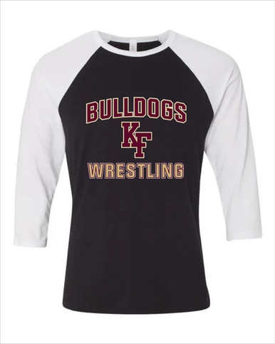 King's Fork Bulldogs KF Wrestling Men's Baseball T-Shirt