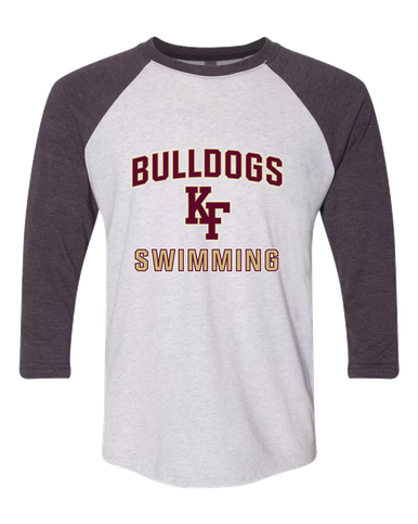 King's Fork Bulldogs KF Swimming Men's Baseball T-Shirt