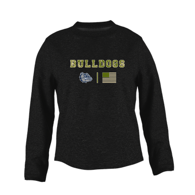 West Albany Bulldogs Camo Flag Women's Sweatshirt