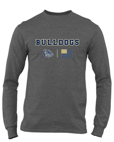 West Albany Bulldogs Team Colors Flag Men's LS T-Shirt