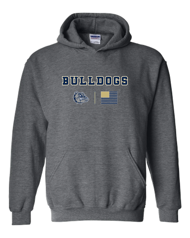 West Albany Bulldogs Team Colors Flag Men's Hoodie