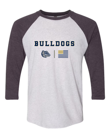 West Albany Bulldogs Team Colors Flag Men's Baseball T-Shirt