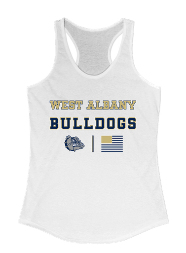 West Albany Bulldogs Spirit Flag Women's Tank Top