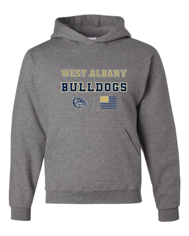 West Albany Bulldogs Spirit Flag Men's Premium Hoodie