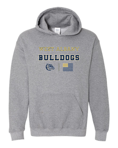 West Albany Bulldogs Spirit Flag Men's Hoodie