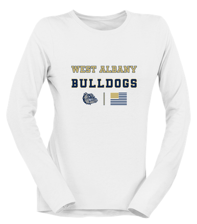 West Albany Bulldogs Spirit Flag Women's Premium LS T-Shirt