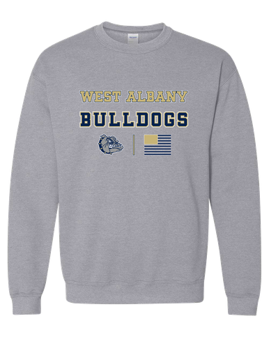West Albany Bulldogs Spirit Flag Men's Sweatshirt