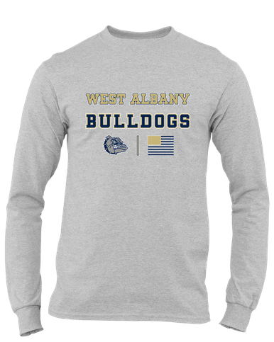 West Albany Bulldogs Spirit Flag Men's LS T-Shirt