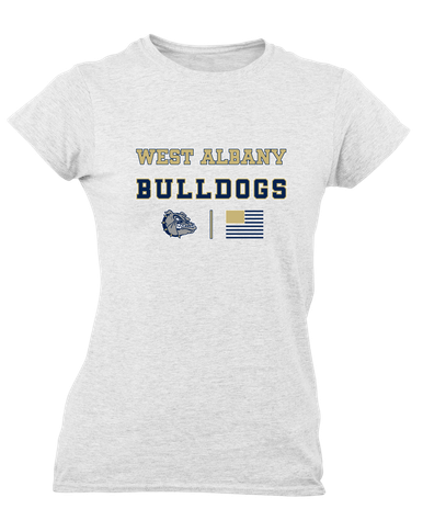 West Albany Bulldogs Spirit Flag Women's Premium SS T-Shirt