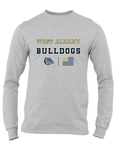 West Albany Bulldogs Spirit Flag Men's Premium LS T-Shirt