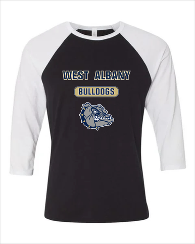 West Albany Bulldogs Mascot #3 Men's Baseball T-Shirt