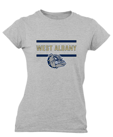 West Albany Bulldogs Mascot #4 Women's Premium SS T-Shirt