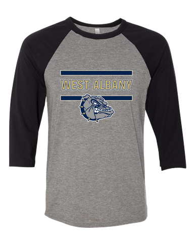 West Albany Bulldogs Mascot #4 Men's Baseball T-Shirt