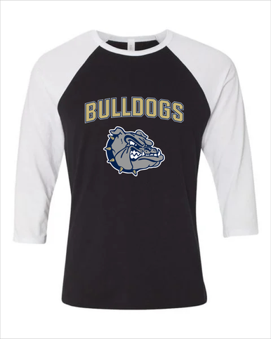 West Albany Bulldogs Mascot #6 Women's Baseball T-Shirt