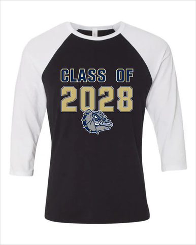 West Albany Bulldogs Class of 2028 Men's Baseball T-Shirt