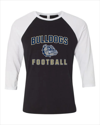 West Albany Bulldogs Football #1 Women's Baseball T-Shirt
