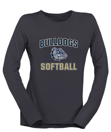 West Albany Bulldogs Softball #1 Women's LS T-Shirt