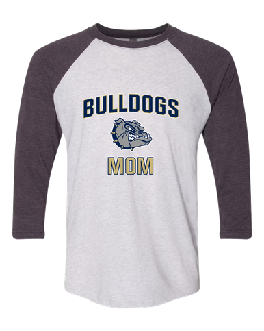 West Albany Bulldogs Mom Women's Baseball T-Shirt